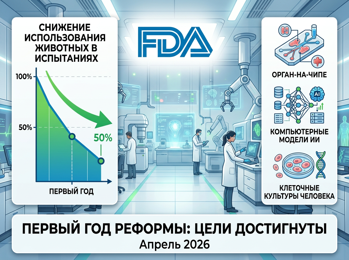 FDA_итоги первого года стратегии по отказу от испытаний на животных.png